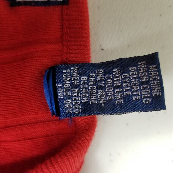 Karen Scott Red "Fooler" Sweater Ribbed Style & Attached Cardigan Nice! Size Lo - Picture 4 of 4